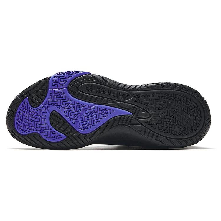 Anta Airspace 4 Fabric Slip Resistant Abrasion Resistant Low top Basketball Shoes Men's Black 912321608S-4