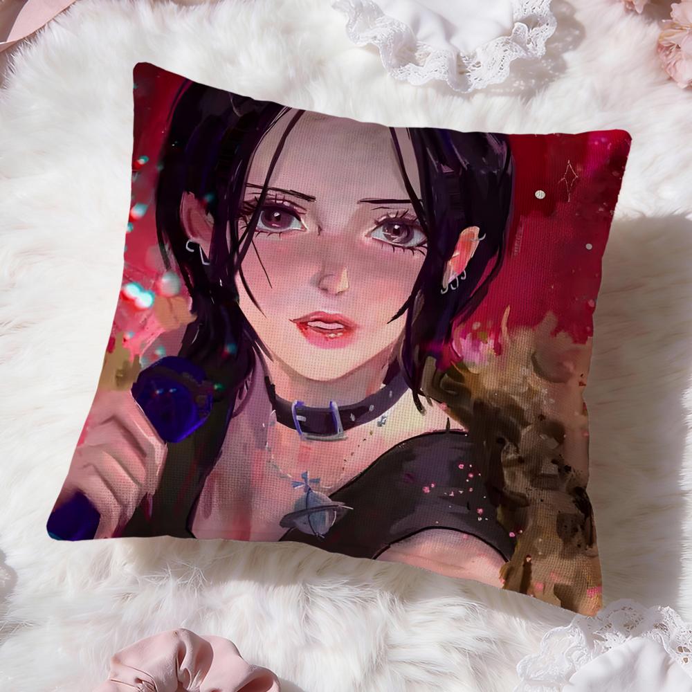 cute girl n-NANA Cushion Cover Premium Comfort Reversible Pillow Cove -Two in One Design for Any Room & Car Interior