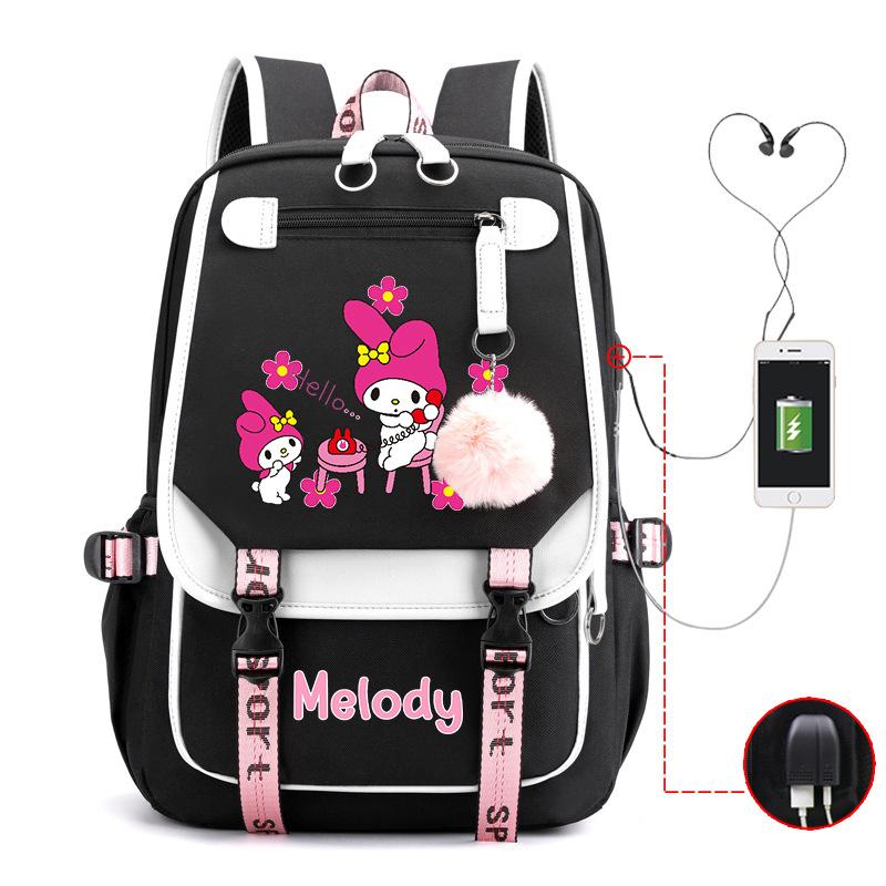 Cartoon Pink Rabbit Children'S School Bag Elementary School Girls Large Capacity Japanese Girls Backpack