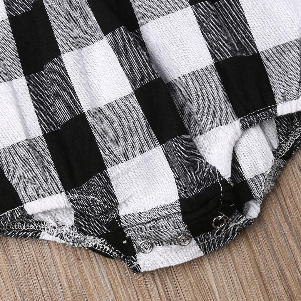 Neu Infant Kinder Baby Mädchen Plaid Kleidung Weihnachts Romper Overall