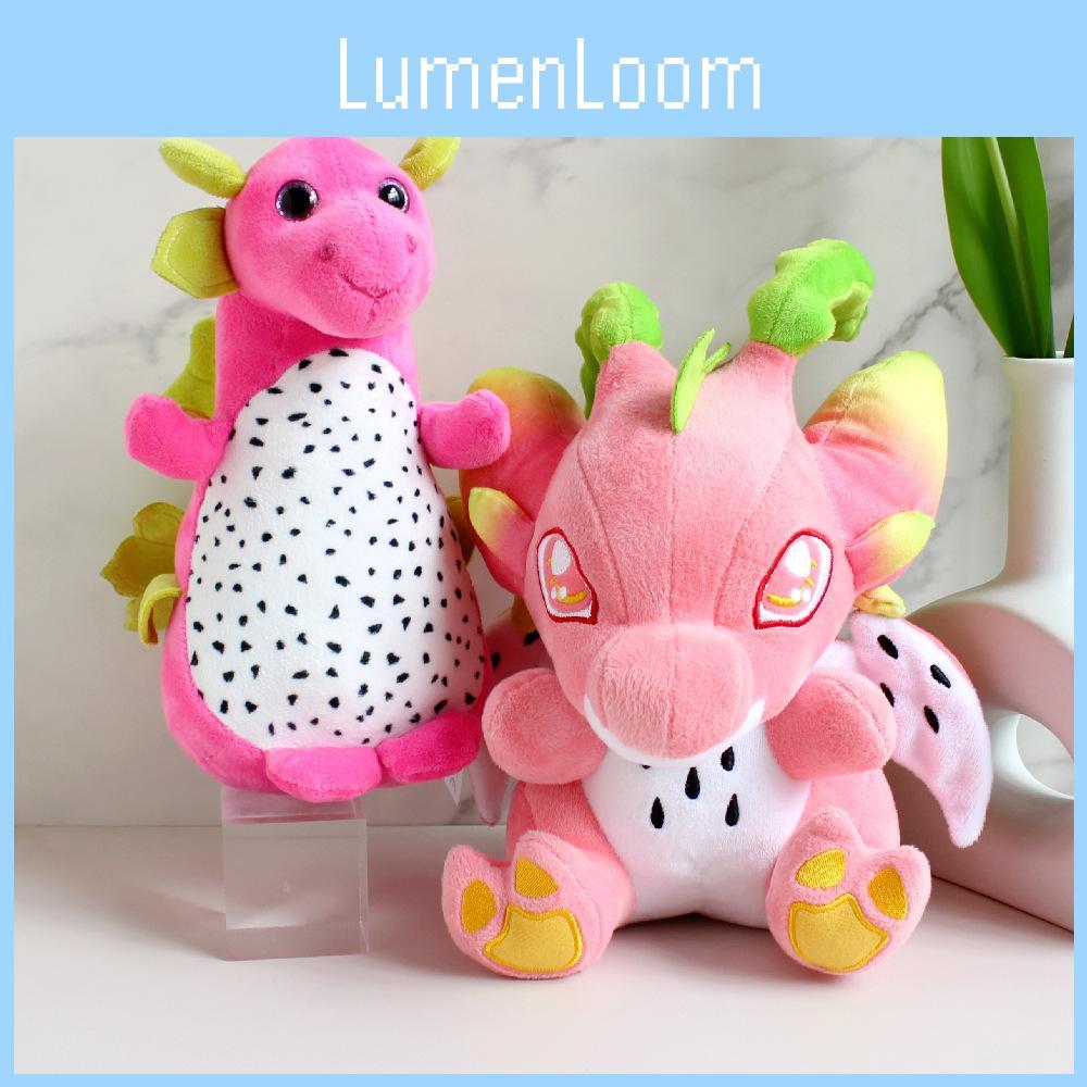 Dragon Macaroon Fruit Plush Toys Dinosaur Stuffed Doll Decoration Gift 20cm