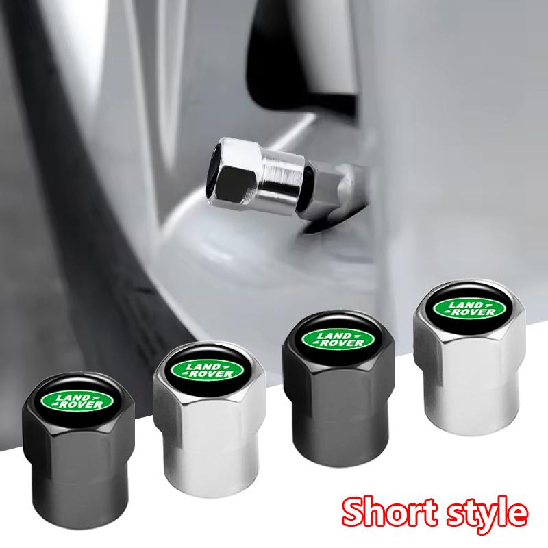 4Pcs Premium Metal Car Wheel Tire Valve Caps Dust Covers For Land Rover Range Rover Evoque Velar Discovery SVR L322 Accessories XS3