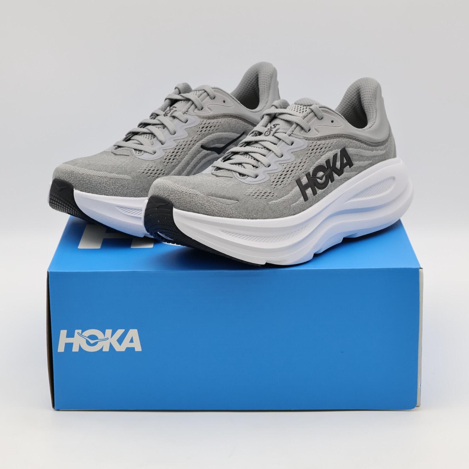 1162011-GCTC HOKA BONDI 9 GALACTIC GREY STELLAR GREY (Men s) 10