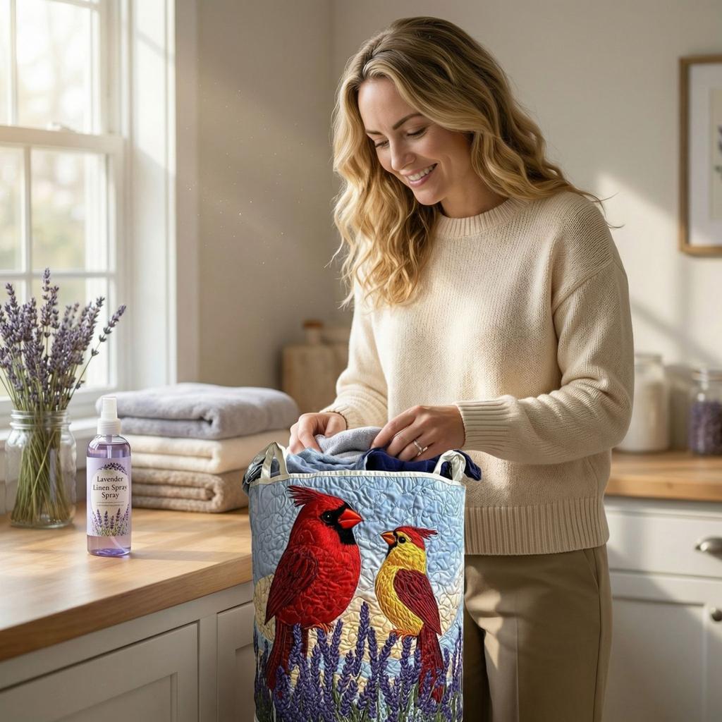 Quilted Laundry Storage Basket, And Suitable For Storing Dirty Clothes.