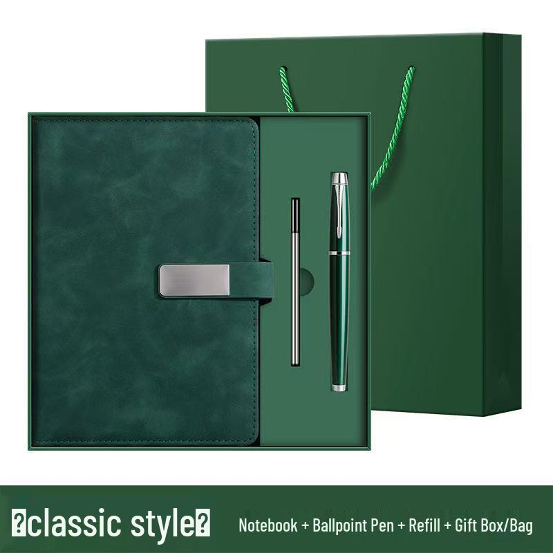 Personalized A5 Soft Leather Notebook Gift Set - Elegant Business Diary with Buckle