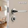 BAGB Magnetic Silent Nickel-Brushed Indoor Door Handle for Bedrooms