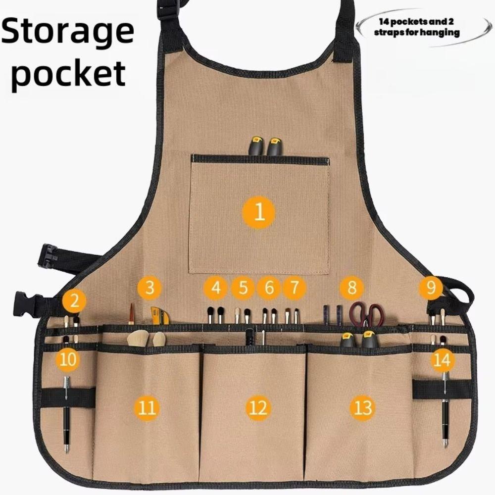 Multifunctional Gardening Apron Oxford Belt Woodworking Tool Bag Garden Tool Apron  Kitchen
