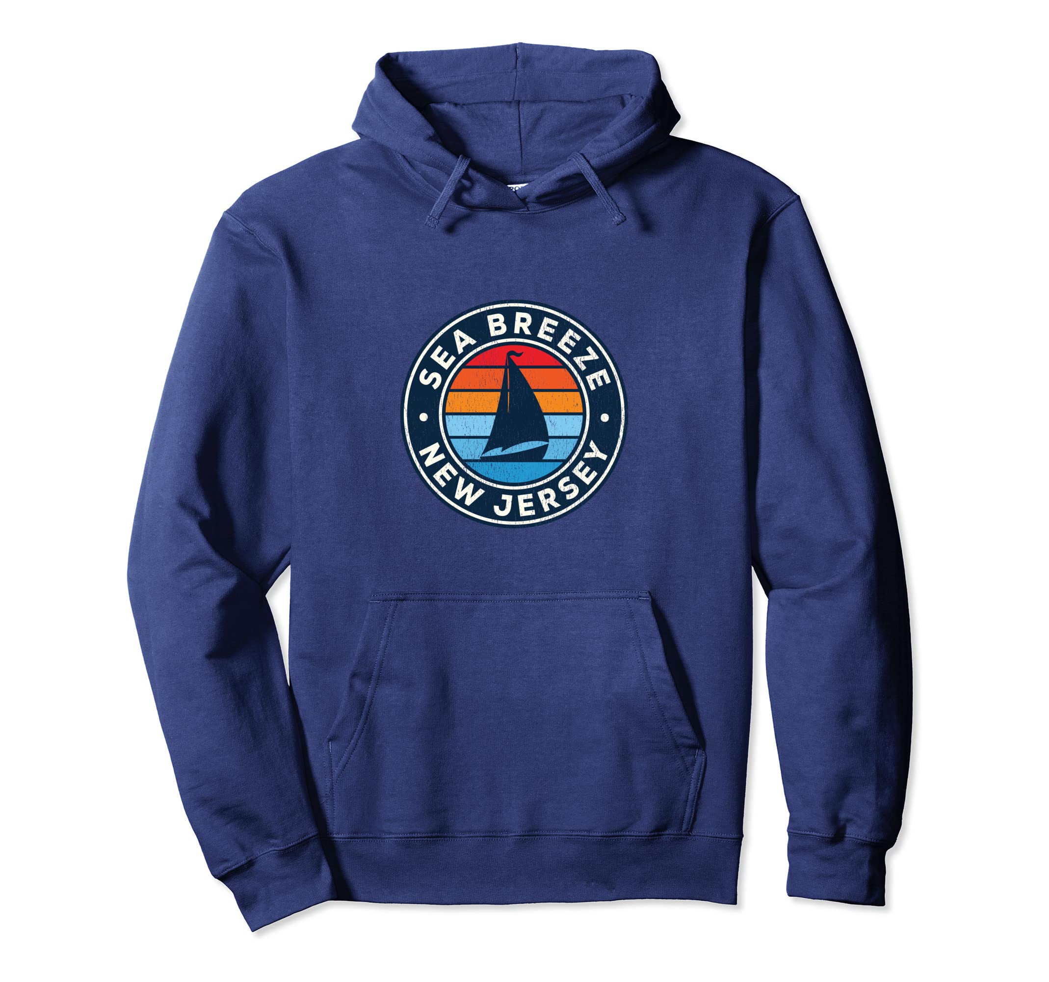 

Sea Breeze New Jersey Vintage Yacht Retro 70s Hoodie