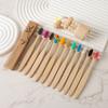 Ready Stock Fast Shipping Custom Kids Soft Natural BPA Free Biodegradable Kraft Box Bamboo Toothbrush