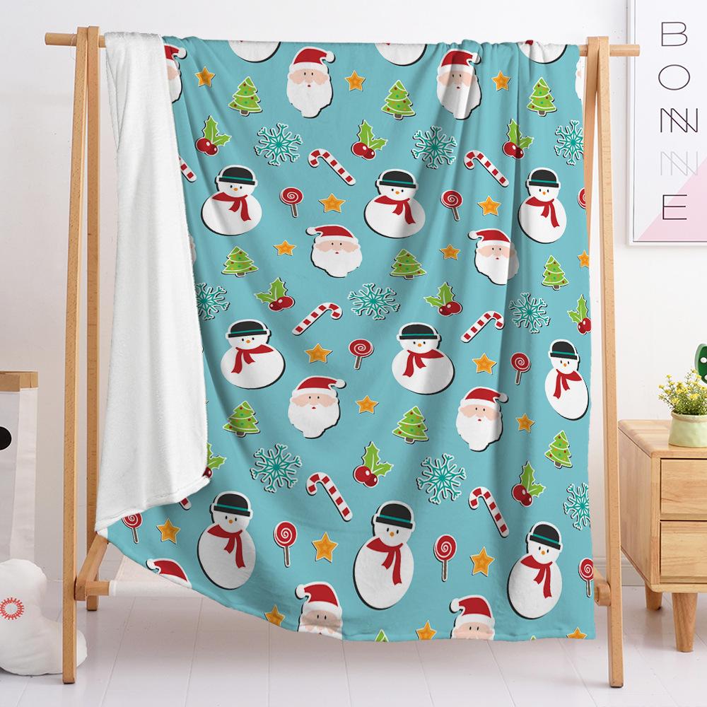 Christmas Blanket Flannel Blanket Gift Snowman Blanket Spring And Autumn