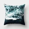 Sea Waves Beach Pillowcase Office Cushion Creative Home Car Sofa  Lumbar Cushion Cover Sea View Decor Pillow Case 45x45cm