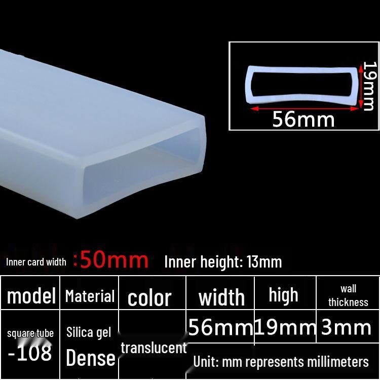 High-Temperature Resistant Silicone Square Tubing: Durable, Customizable, Aging-Resistant Rubber Sheath and Hollow Sealing Strip.