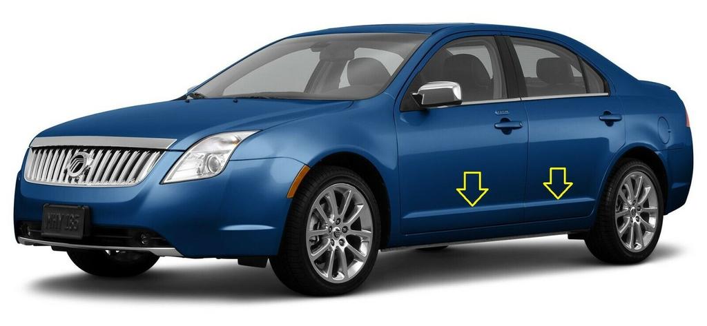 Mercury Milan 2006-2011 - Chrome Strips, Chrome Side Doors
