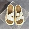 Fashion Med Slippers Casual Shoes Slipers Women Slides Platform Luxury Soft 2025 Summer Leisure Retro Fashion Slippers Women Summer Shoe