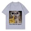 Meme Cat T Shirts Unisex Unisex Cat Tshirt Vintage Round Neck Short Sleeve Trendy Tee Shirt Streetwear