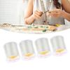 4 Rolls Bead String 109yd Long 0.03in Diameter Elastic Fiber Wear Resistant Bracelet String for