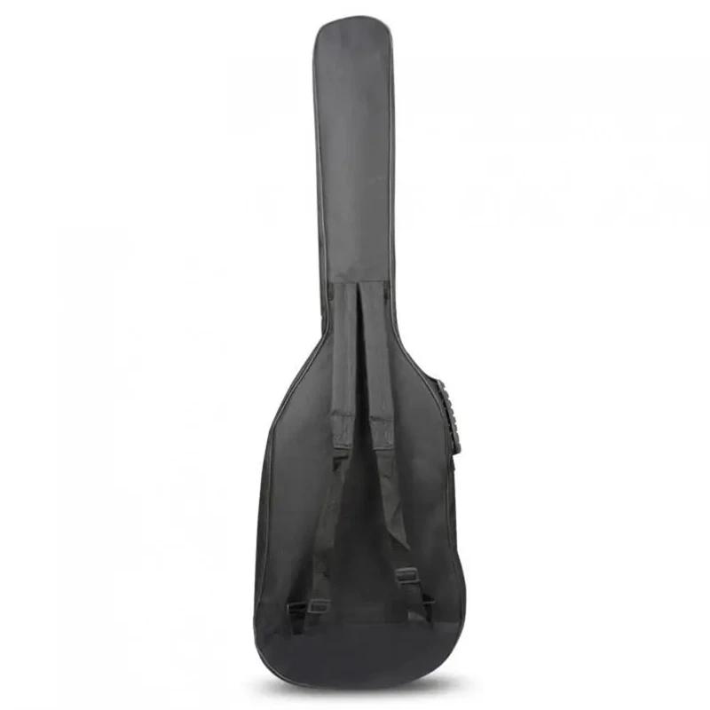 Electric Guitar / Bass Bag Soft Lightweight THIN Pad 410D Oxford Fabric Waterproof Case Double Straps Shoulder Backpack