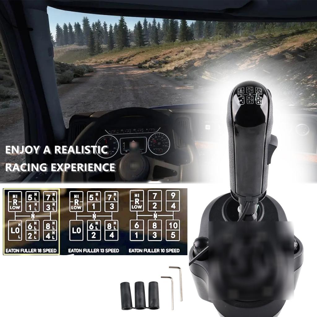 Linkshandige USB Truck Simulator Schakelknop voor Amerikaanse ATS & ETS2 voor Logitech G29 G920 G923 Handgeschakelde Versnellingsbak Thrustmaster TH8A Versnellingsbak
