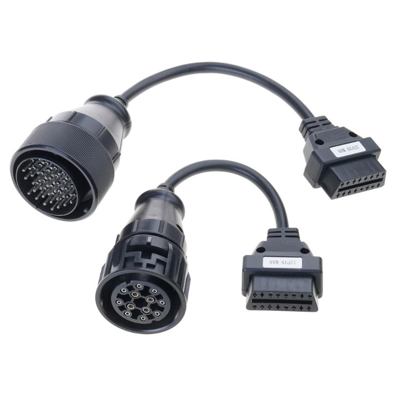 8 buc Adaptor Convertor Cablu Diagnostic Camion Profesional Construcție ABS Pentru Interfețe Computer Vehicul Comercial