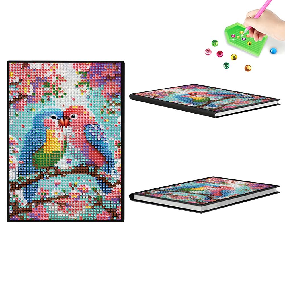 

DIY 5D Diamond Painting Diary Book Diamond Art Painting Notebook Kit Crystal Notepad Sketchbook for Birthdays Or Christmas Gifts