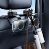 Eary 2 In 1 Car Headrest Hidden Hook with Magnetic Cell Phone Holder Universal for Car Seats Purses and Bags Backpacks Toys