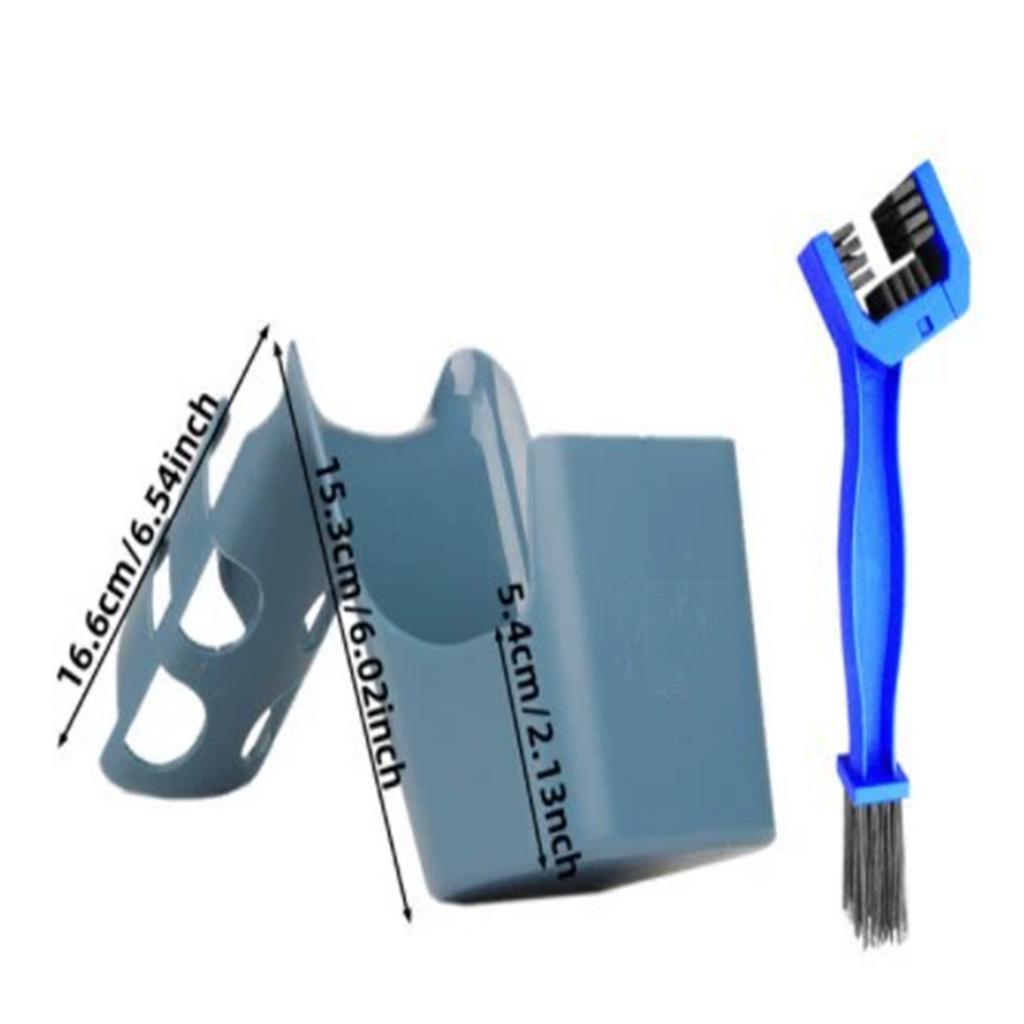 Bike & Motorcycle Chain Cleaning Tool Kit – Oil Stain Storage Box, Chain Lubrication - Set, Maintenance Accessories