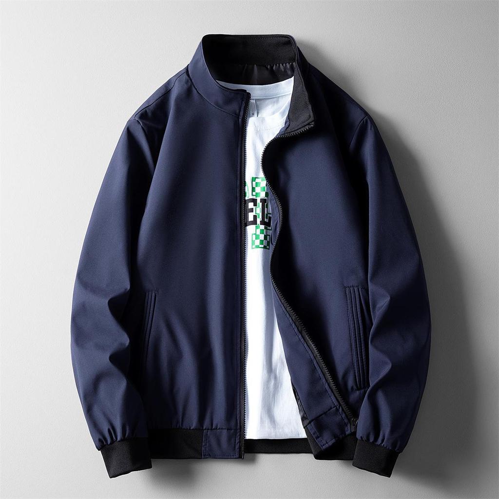 Men's Spring/Autumn Casual Zipper Pilot Jacket - Korean Style