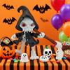 Yousheng Grim Reaper Action Figure 3D Printed Articulated Reaper Toy Collectible Spooky Action Figure for Halloween Desktop Decoration