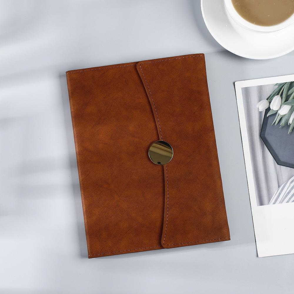 Cross-Border Exclusive A5 Refillable Trifold Notebook Set with Custom Logo