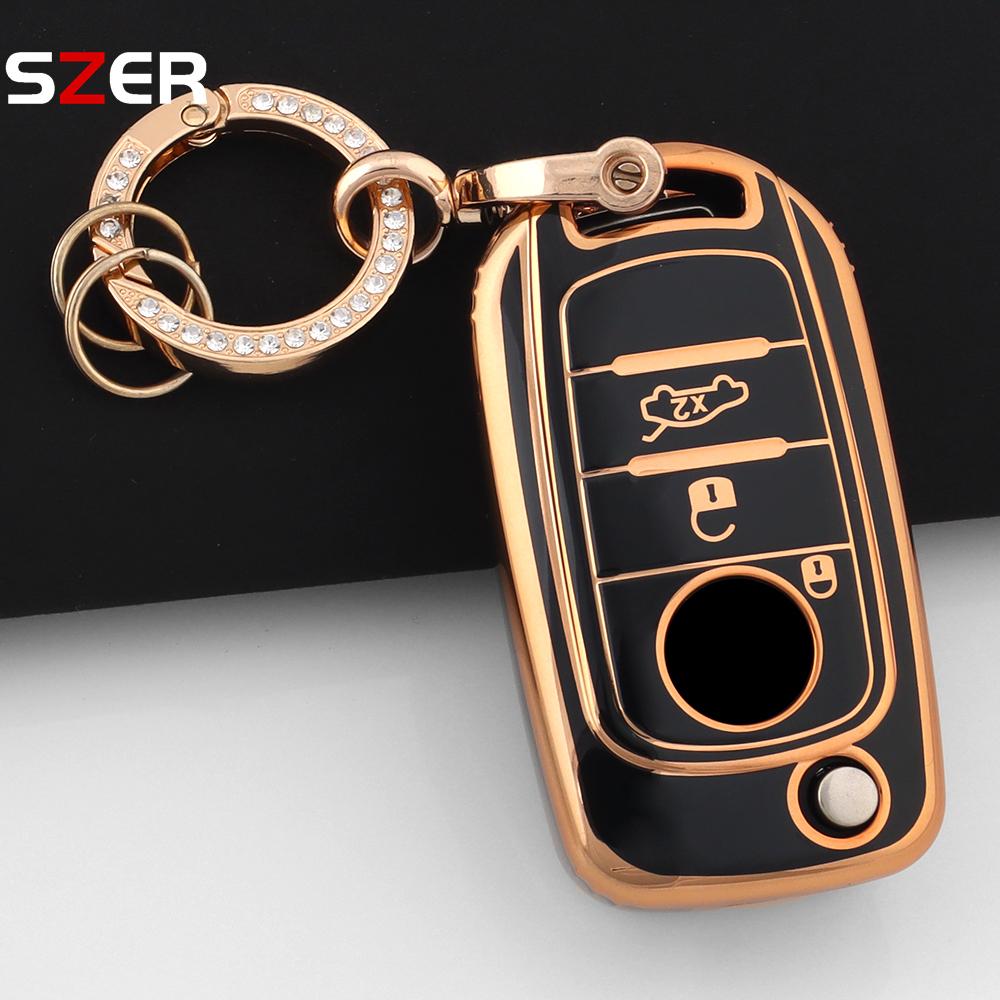 New Tpu Car Key Case Cover For Fiat Tipo Tprp Freedom 500X Doblo Argo Nuovo Grazie Protected Shell Keychain Fob Accessories