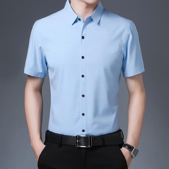 lapel collar poplin shirt