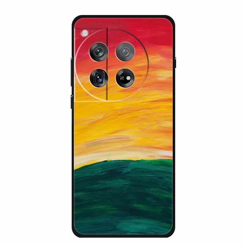 Marble Shell For OnePlus Ace 3 3 Pro Case Luxury Protector Soft Silicone Phone Cover for OnePlus 12R 12 R Colourful Black Fundas