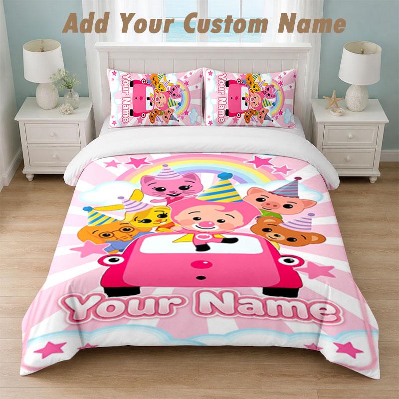 Bedding Set 1 Duvet Cover 2 Pillowcases El Payaso Plim Plim Print Soft Bed Linen Bedroom Decor
