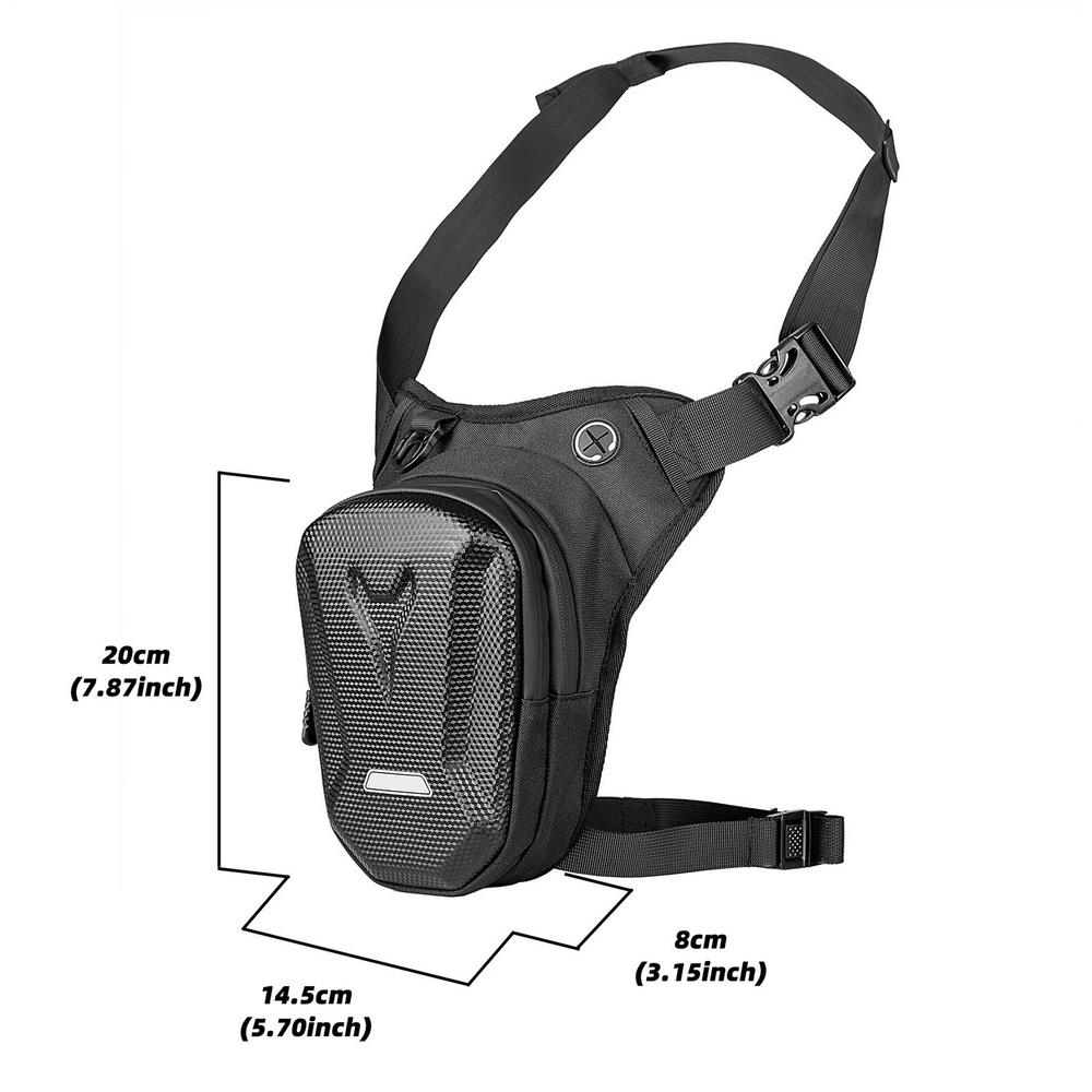 

Motorcycle Leg Bag Waterproof Adjustable Pocket Motorcycle Tank Phone Thigh Bag For Cycling Hiking Travel Outdoor Bike Climbing чорний