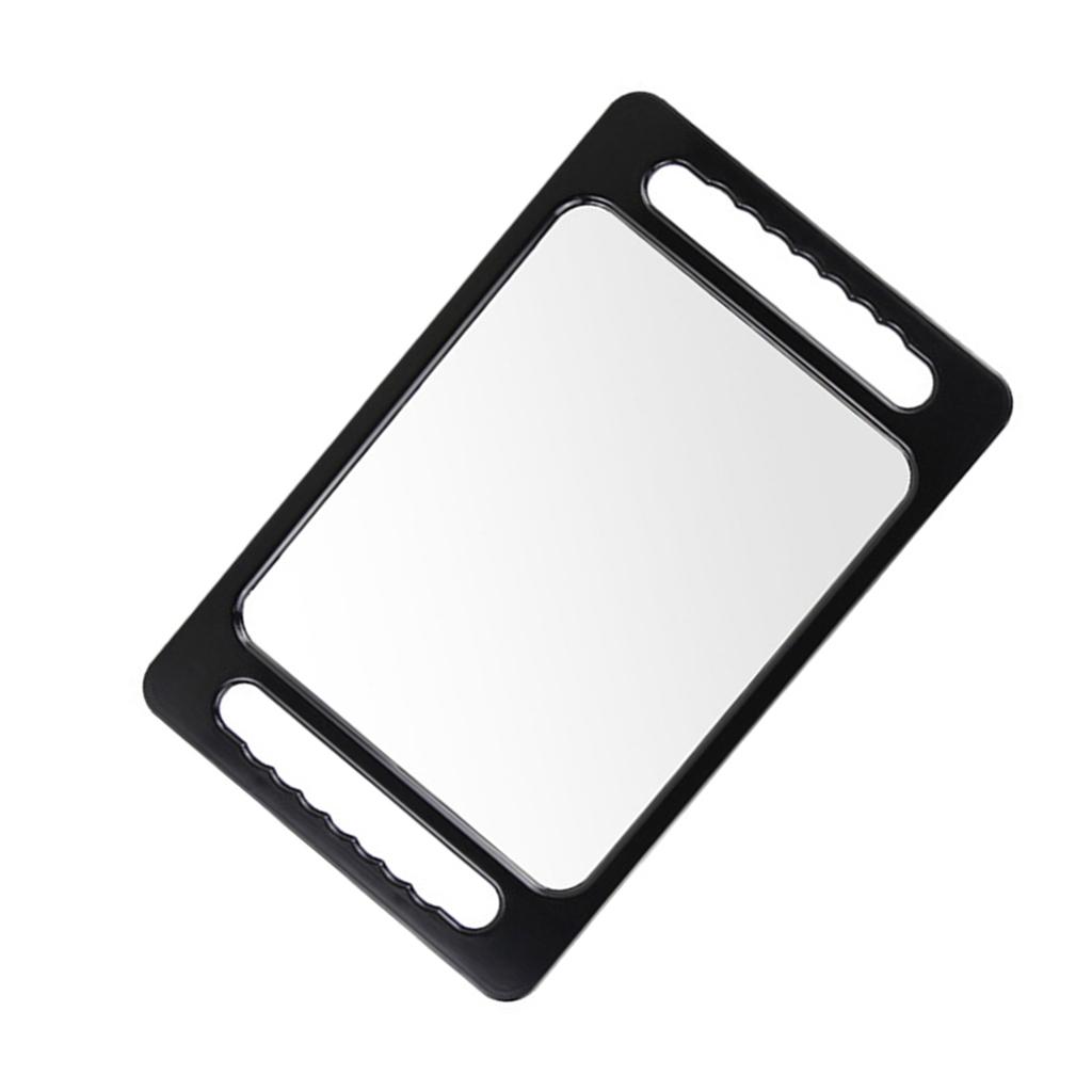 Hand Mirror with Double Handle Handheld Barber Mirror for Hair and Beauty Salon Haircut Mirror with Double Handgrip