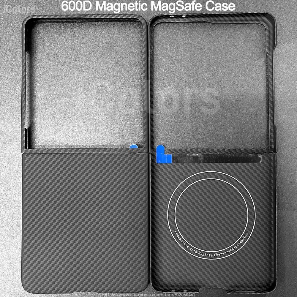 For Samsung Galaxy Z Flip 8 /7 Carbon Fiber Case Aramid Fiber Cover Ultra-Thin Lightweight Armor Protective Cover Durable Sturdy
