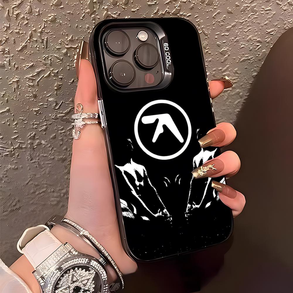 Aphex Twin Symbol Logo Phone Case For IPhone17 Air 16 15 14 Plus 13 12 11 Pro XS Max Silver Black Bumper Case