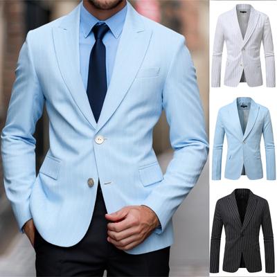 Herren Casual Business Slim Fit Einreihige Anzugjacke