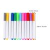 Smooth Flow Quick Dry Vivid Colors for Sketching Doodling on Acrylic 12Pcs Erasable Liquid Pens Luminous LED Board Pen Set