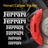 6 peças Padrão de Logotipo de Carro Ferrari Adesivo de Pinça Limpador Resistente a Arranhões Adesivos Decorativos para Ferrari SJ Roma 488 Portofino F8