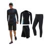 Xulee Men's Rash Guard Swimsuit, Long Sleeve, Front Opening, Surf Shorts, Leggings, 3-Piece Set,