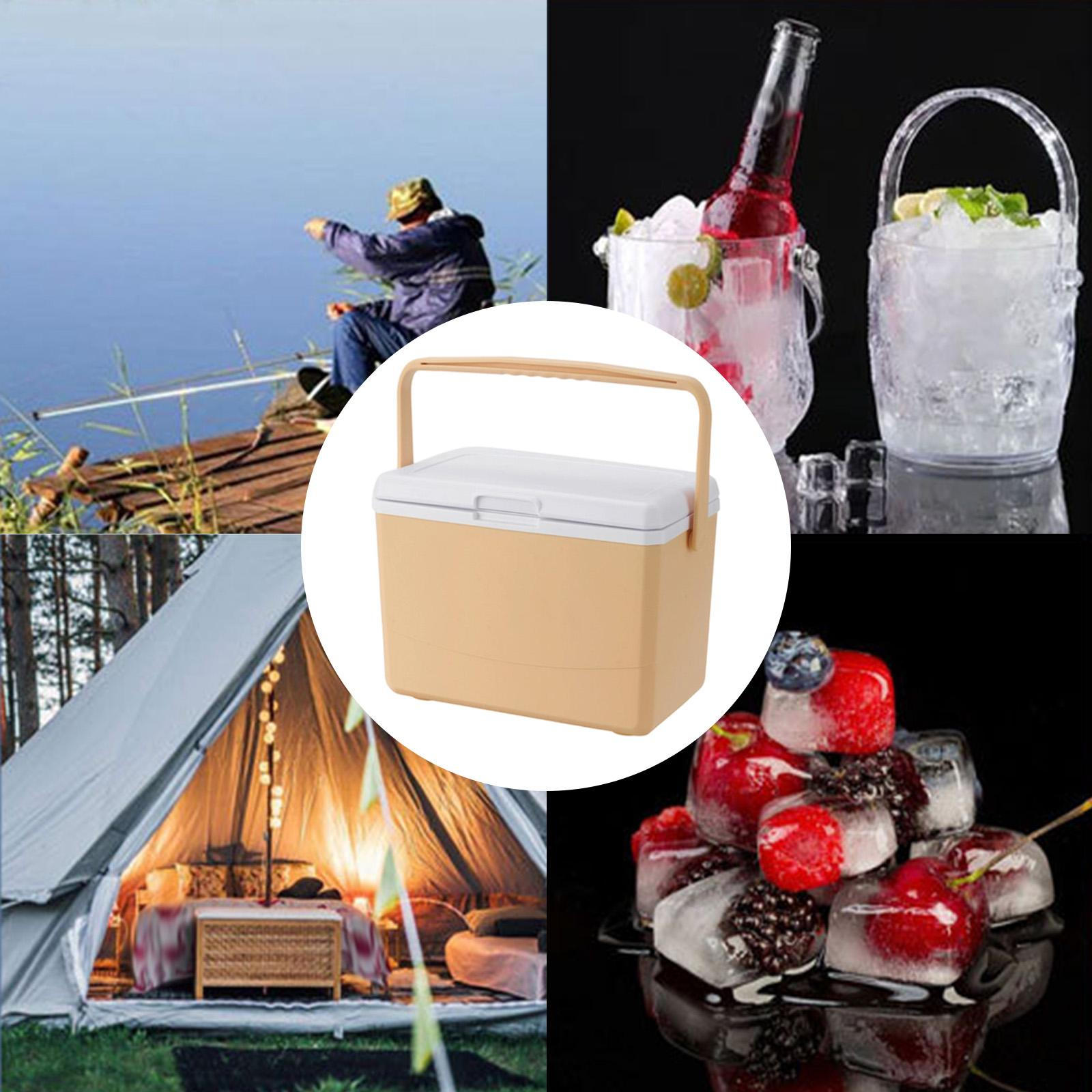 Box Cold/Heat Preservation 3L Container Ice for Travel Party Beach bianco