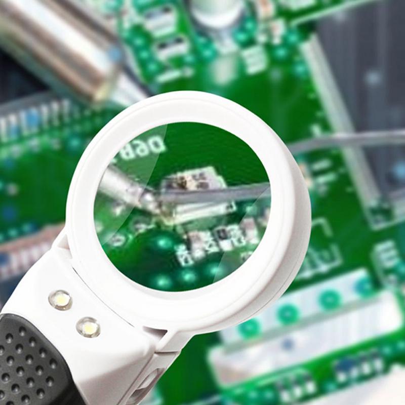 

LED Light Magnifier 16X Illuminated Magnifier Small Magnifier Portable Magnifier For Exploring Close Work Crafting Seniors CHINA