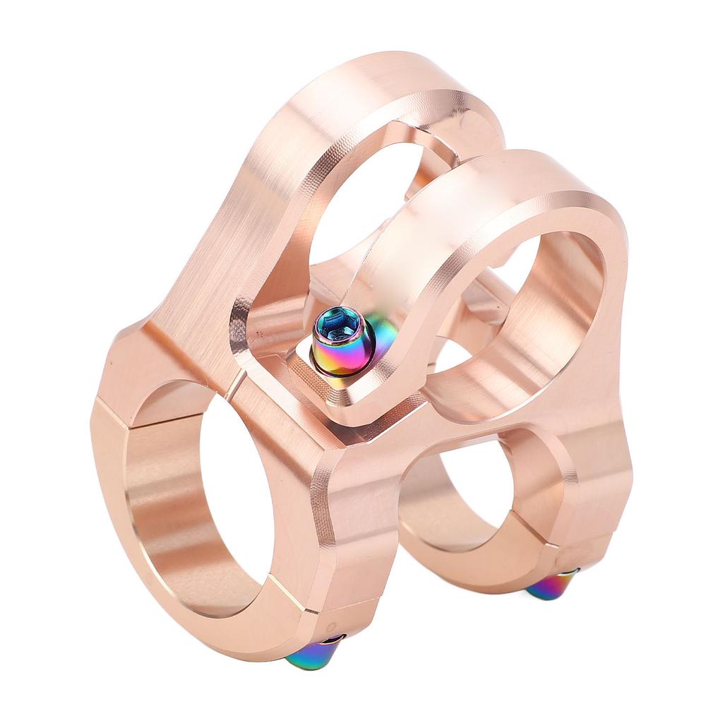 31,8x35mm Fahrradvorbau Aluminiumlegierung CNC Leichtgewicht Kurzer Lenkervorbau für DIY Mountainbiking Ti Farbe