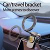 N52 Magnetic Phone Holder 360° Rotation Car Folder Cellphone Stand Clip for Magsafe IPhone 16 15 14 13 12 Self Adhesive Mount