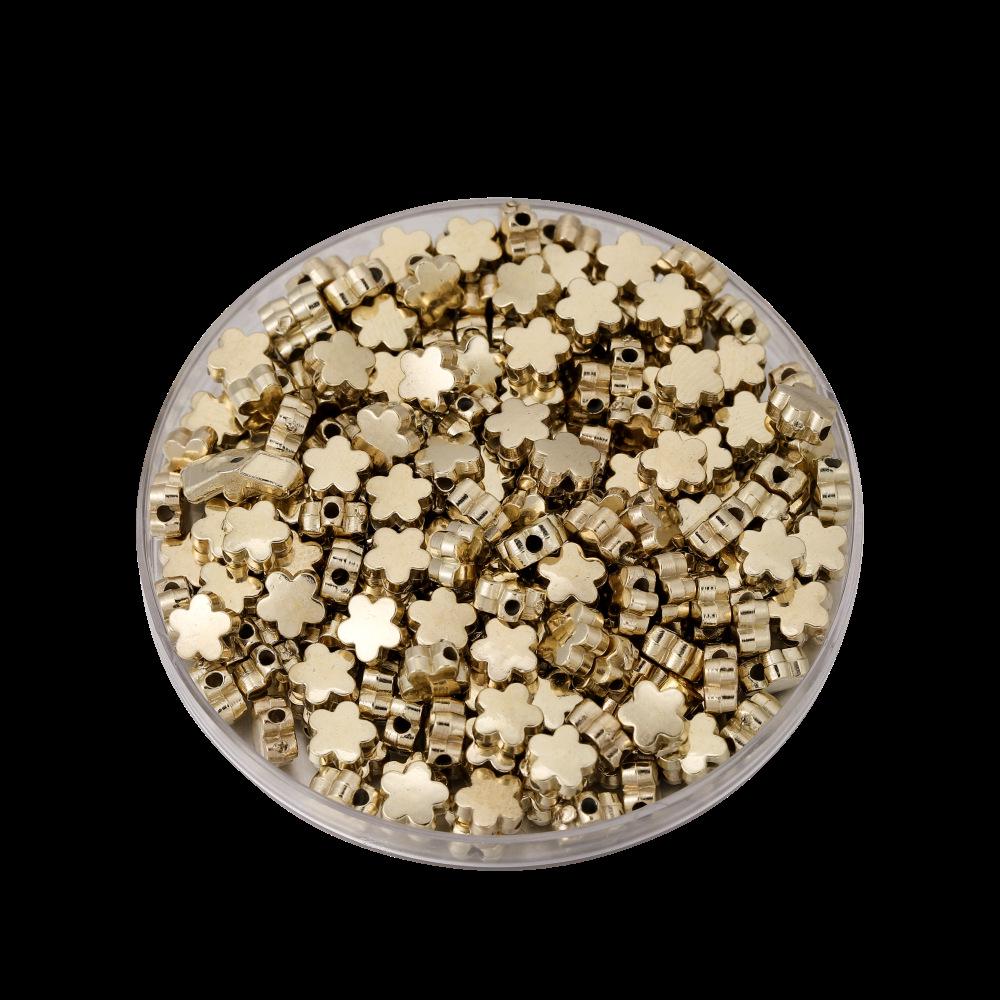 

Гальванизированные металлические бусины-разделители CCB в форме сердца, бабочки и клевера для браслетов.