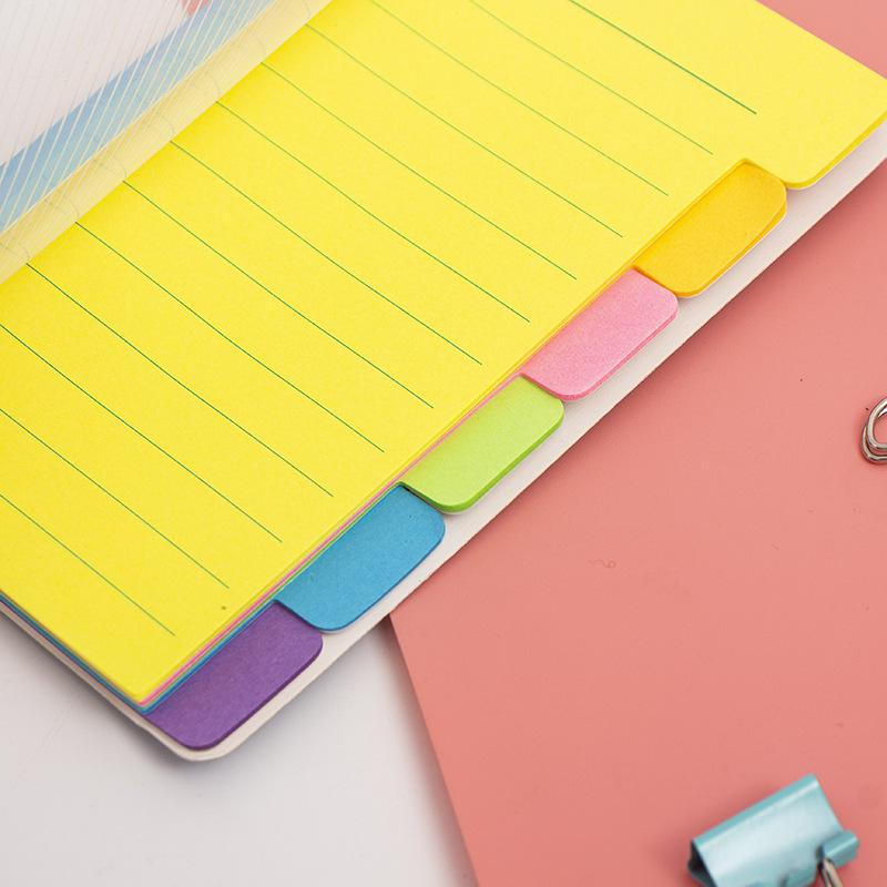 Colorful Reusable Sticky Notes & Notebook Set for Students and Planners