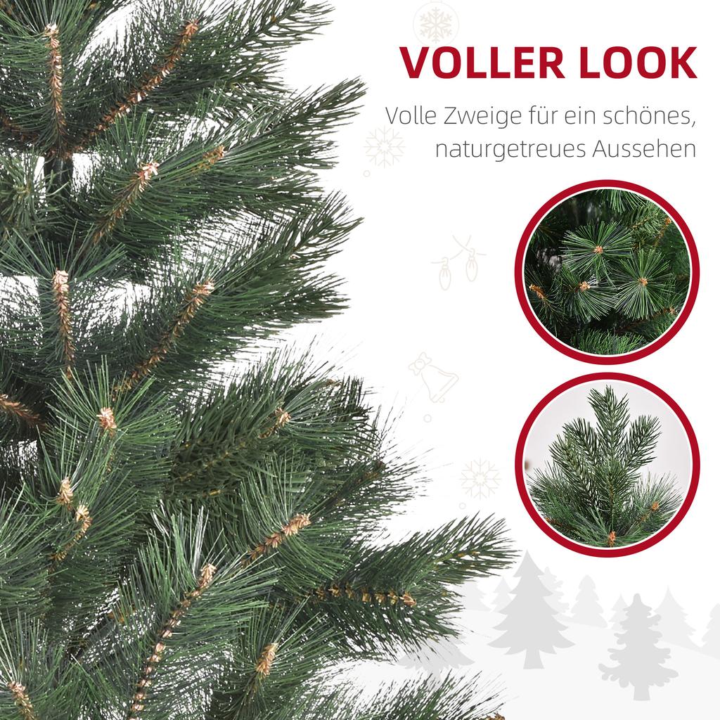 Christmas Tree Ø90 x 180 cm, Artificial Fir, Realistic Needle Coverage, Green
