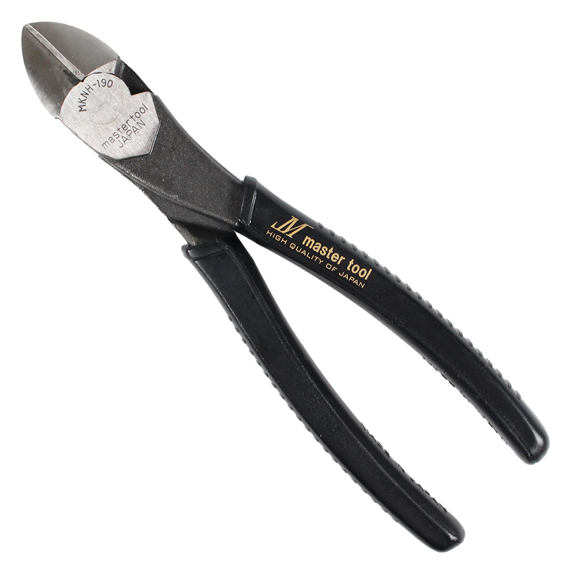 

Master Tool Eccentric Electrical Nippers Made in Japan HRC62 or higher Wiring Wire Cutting MKNH-190BG