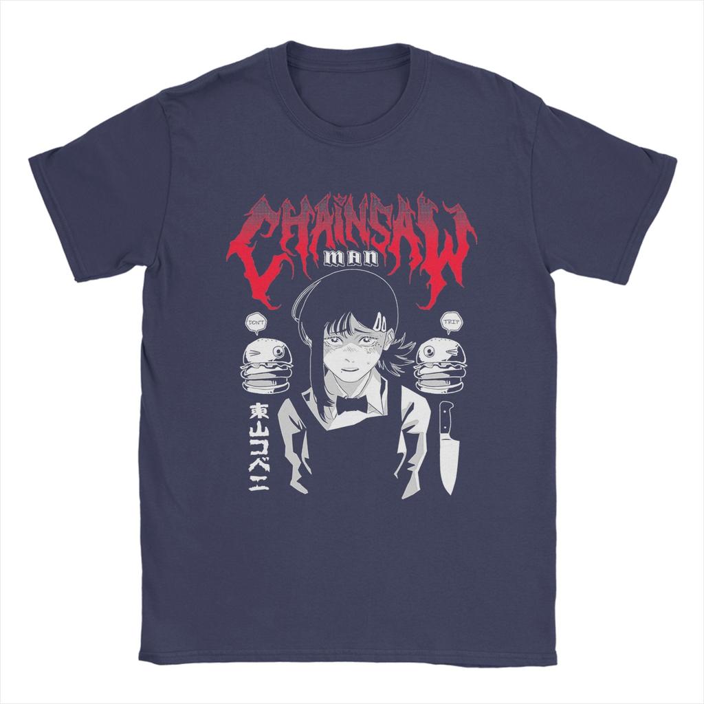 Chainsaw Man Anime Denji Fan Art T-Shirts Men Novelty Cotton Tees Crew Neck Short Sleeve T Shirts Unique Tops
